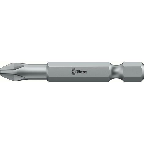 WERA 5059810001 Bit 851/4 TZ 1/4 Zoll PH 2 Länge 50 mm Torsionszone, zähhart