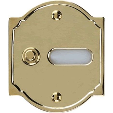 Alubox Cl1 Campanello 1 Pulsante Ottone Lucido