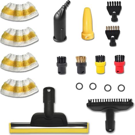 Steam Cleaner Kit of 18 Accessories for Cleaning Floors, Windows, Tiles (1/5)