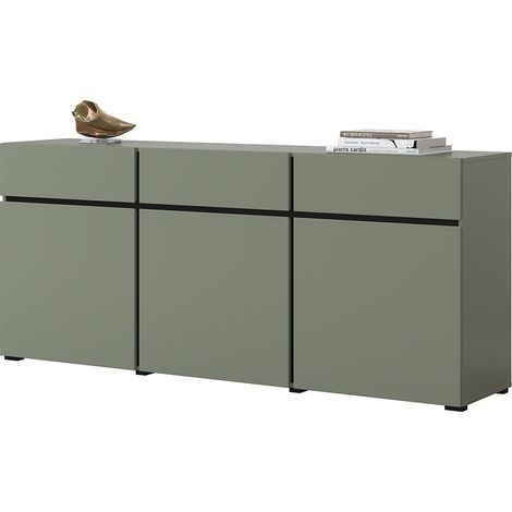 Buffet color salvia verde 180cm collezione HAVANA. Credenza design con 3 porte e 3 cassetti. (1/5)
