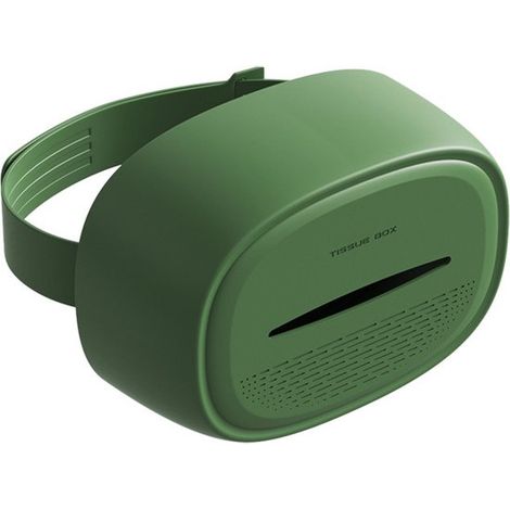 Distributore di fazzoletti per auto, scatola/porta fazzoletti in silicone, organizer universale per fazzoletti, per camion, bracciolo e sedile posteriore (ora (1/2)