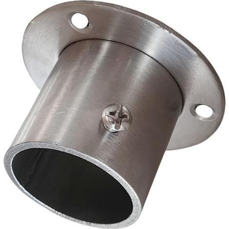 Bride en Acier Inoxydable - Raccord Mural, Fixation de Tube, Support pour Tuyau Intérieur et Extérieur (32 mm) (1/5)