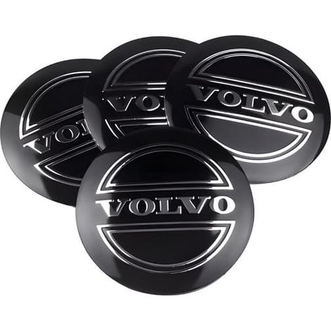 Lot de 4 enjoliveurs Volvo – Emblème de moyeu de roue 64 mm-Lot de 4 enjoliveurs Volvo – Emblème de moyeu de roue 64 mm (1/4)