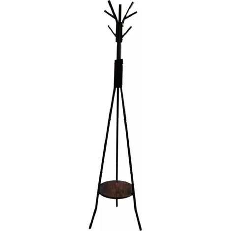 appendiabiti in metallo bellahome con piano portaoggetti in mdf 35x35x180 cm (1/4)