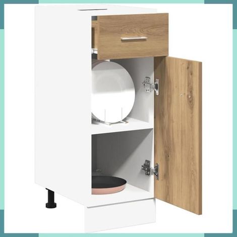 856081 Armoire à tiroirs 'Lyon' Chêne artisanal 30 x 46 x 81,5 cm Bois d'ingénierie (1/5)
