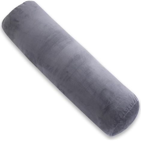 Oreiller de corps pour adultes, oreiller de corps complet pour dormir, oreiller cervical long et rond, oreiller triangulaire, oreiller de corps pour dormir sur le côté avec housse (gris)-AquaForge (1/5)