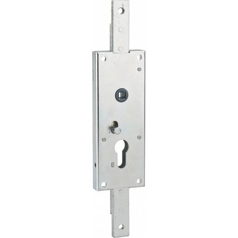 Thirard – Boitier de serrure en applique double entrée à fouillot pour garage basculant – 2 points de condamnation – Acier – 60x160mm – Carré 7mm