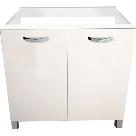 mobile sottolavello 2 ante bianco - soft - 80 cm