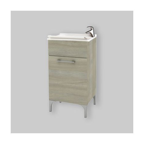 Buanderie 45 Chêne Gris L.45 X P.50 X H.83 Cm