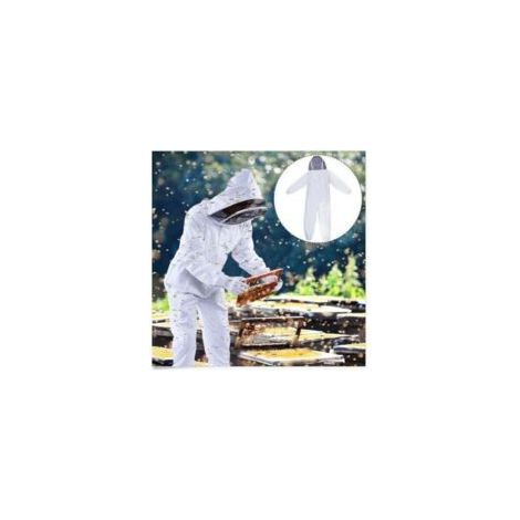 BCombinaison d'apiculteur en coton naturel avec voile d'escrime-XL
