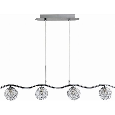 Lampadario cristallo Candellux Starlet 34-85750 cromo (1/2)