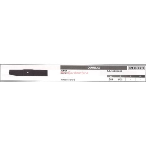 Lama per trattorino rasaerba tosaerba tagliaerba COUNTAX 001391