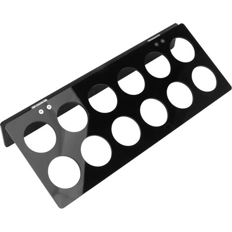 Support mural pour capsules de café, rangement gain de place sous placard, porte-dosettes noir (1/5)