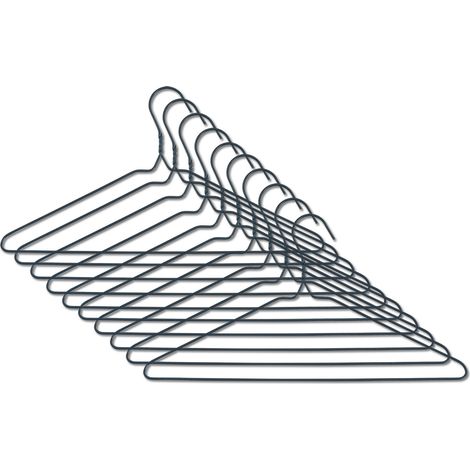 Kleiderbügel, Kleiderbügel aus Metall, verchromt und langlebig.