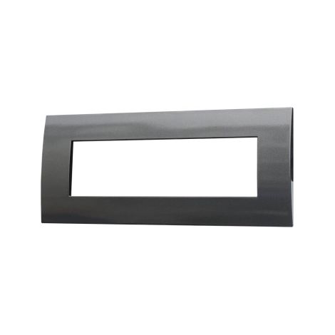 Plaque plastique ETTROIT 7P couleur acier foncé compatible avec Vimar Arke - VA83707
