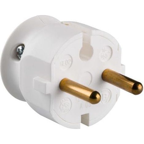 LEGRAND clavija lateral 16a eti blanco , Clavija extraplana 16A Salida lateral Fijación mediante abrazadera Color: blanco.