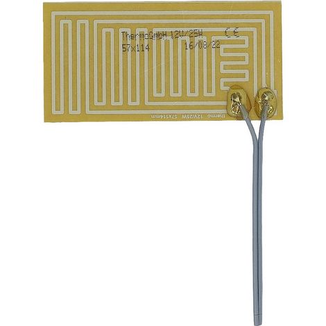 Thermo TECH polyester Feuille chauffante 12 V 25 W (L x l) 114 mm x 57 mm X217342
