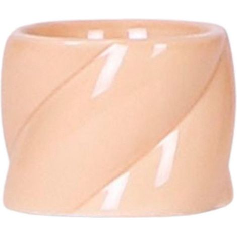 Cache-pot Décoratif Candy en Céramique Brillante pour Plantes et Orchidées, Pêche Ø 6 cm - PANGIVO (1/5)