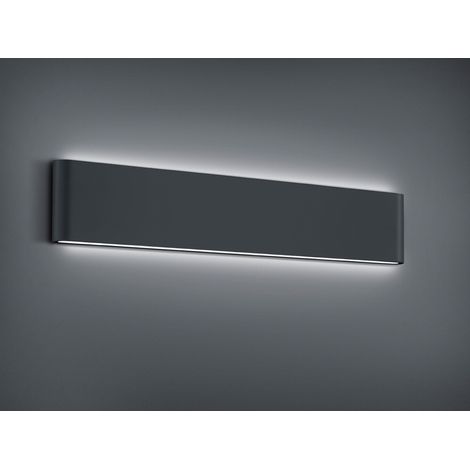 LED Außenwandleuchte THAMES Up and Down Light in Anthrazit 46,5cm breit