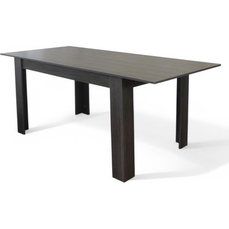 Tavolo allungabile in melamina Antracite 90x140/190xH78 cm Temme