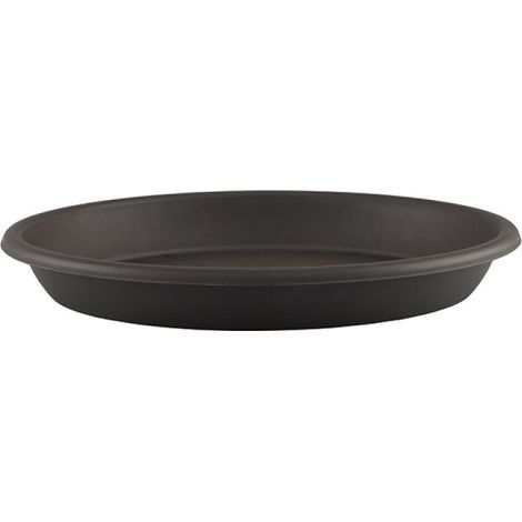 Soucoupe Ronde 18cm Anthracite Protection Sol Pots De Fleurs - Artevasi