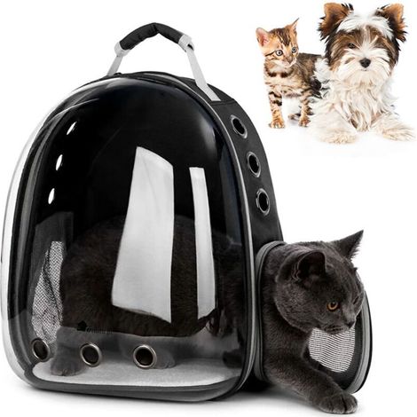 Trasportini per animali domestici – Modello P70259 – Nero, in robusto acciaio, adatti a cani e gatti