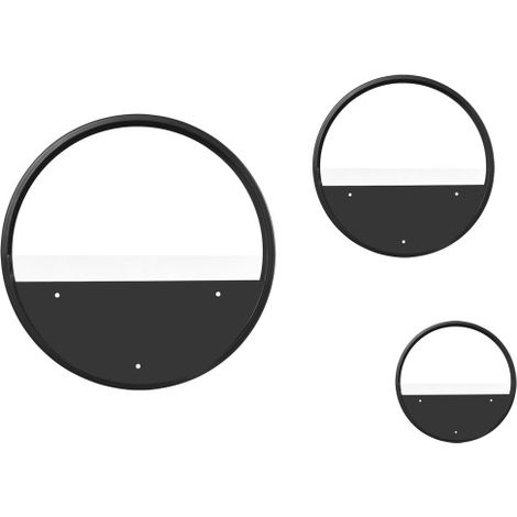 Set di 3 sospensioni in acciaio nero per succulente e cactus – elegante sospensione da parete o da soffitto, ideale per interni (salotto, balcone, cucina) ed esterni (giardino, terrazza)