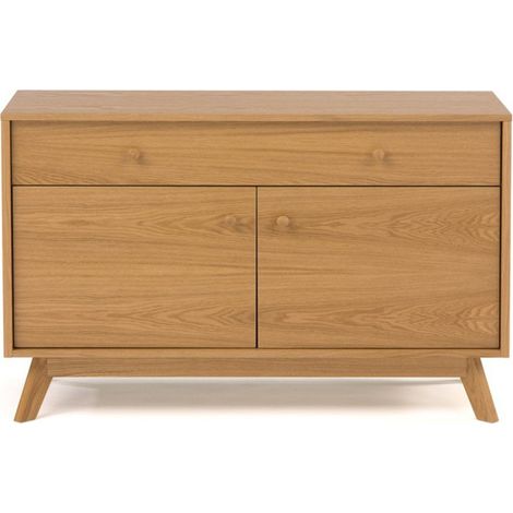 Buffet 2 Portes & 1 Tiroir "Kensal" 100cm Chêne (1/5)