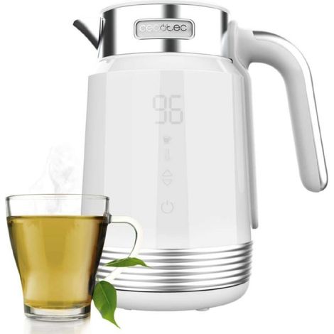 Cecotec Hervidor de agua Hervidor de agua ThermoSense 600 Touch White