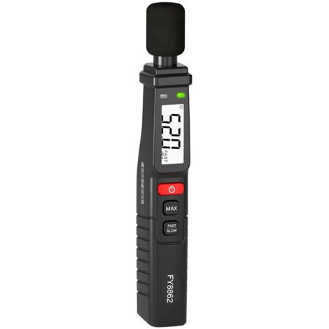 Sonomètre portable, sonomètre numérique 30-130 dB, sonomètre à pince ultra-léger pour la maison, l'usine et la salle de classe. (1/5)