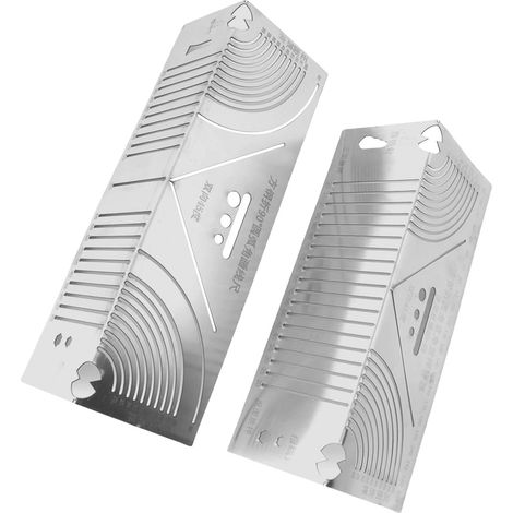 Outil de traçage d'arc en 2 tailles, guide de coupe et de marquage pour coudes de tubes en acier carrés, outil de traçage linéaire à double usage (1/5)