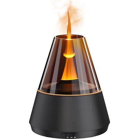 Aromadiffusor, Flammensimulation, 150-ml-Wassertank, Ambientebeleuchtung, Timer, automatische Abschaltung, Wohnzimmer (1/5)