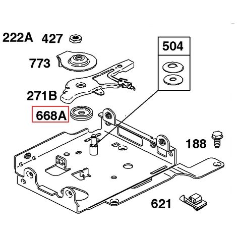 Distanziatore originale motore rasaerba tagliaerba BRIGGS & STRATTON 694257