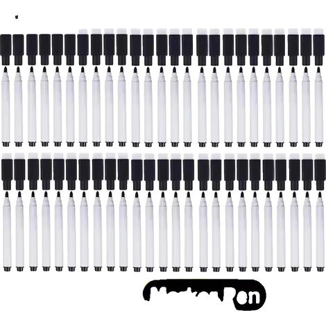 Trockene Radiermarker, Magnetkappe, Eingebauter Radierer, 50Pcs (1/2)