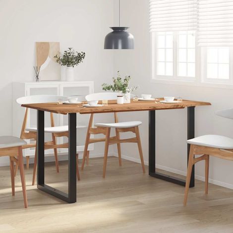 Table à manger Table à dîner 160x80x76 cm Bois d'acacia solide 74521