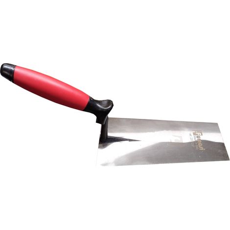 Cazzuola punta quadra - manico bimateriale - Lunghezza: 20 cm