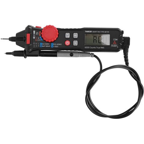 Taschenmultimeter im Stiftformat, tragbares Mini-Digitalmessgerät mit Amperemeter TA802B und automatischer Erkennung (1/5)