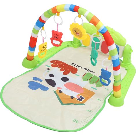 Tapis d'éveil musical pliable et doux au toucher pour bébé, idéal pour les nouveau-nés. (1/5)