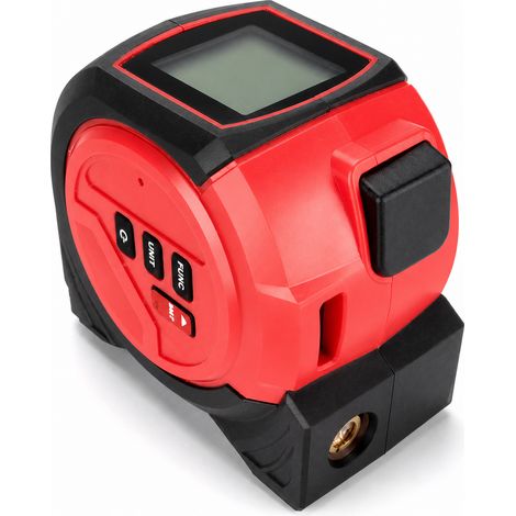 Télémètre Laser 3 en 1 Ruban Mesure 40 m Rouge AAA (1/5)