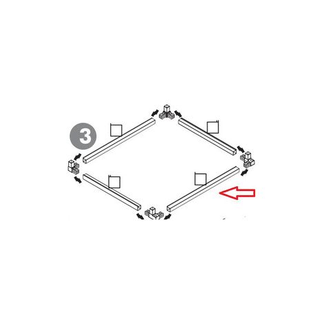 R PROFILO GRANDE BASE SUP CON GUIDA  X  KIT COPRILAVATRICE RESINA
