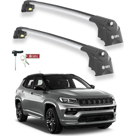 TURTLE kompatibel mit Jeep Compass (Mp/552) 2017-2025 Dachträger Air2 Grau (1/5)