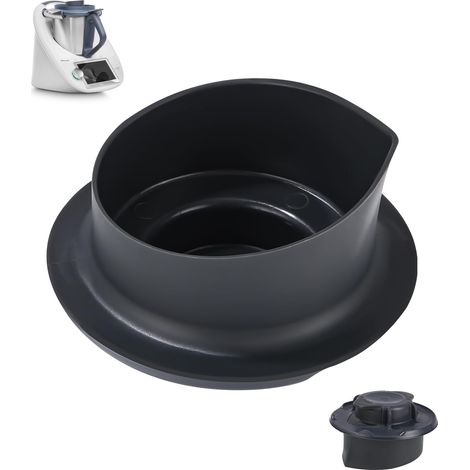 Tasse à Mesurer pour Thermomix TM6 TM5, Couvercle du Gobelet Doseur TM5 TM6 avec Graduation 100ml et 50ml pour Gobelet Soseur Thermomix, Verre Doseur Alimentaire Accessoires pour Thermomix