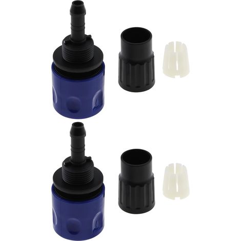 Das „Lord of the Tools“-2-teilige Set mit weiblichen Gartenschlauchverbindern, Schnellkupplung, Ersatzset für dehnbare Schläuche, Schlauchbewässerungsadapter, blau