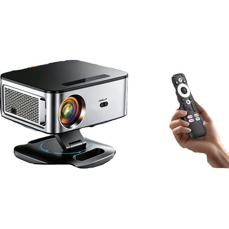Proyector, 2500 lúmenes ANSI, compatible con vídeo 4K, enchufe europeo de 100V-240V. (1/5)