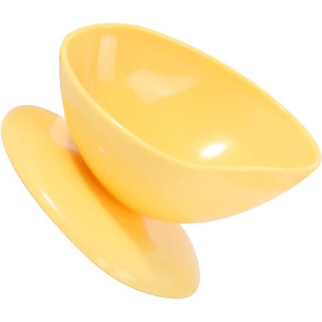 Elegante ciotola per gatti, ciotola piatta - giallo limone