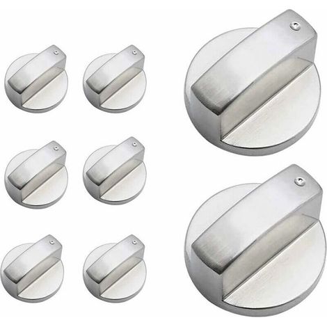Bouton de Poêle,8Pièces Boutons Four Cuisinière Bouton de Gaz Cuisinière à Gaz Boutons Alliage de Zinc Cuisine Four Bouton Rotatif Universel Locks Four Interrupteur Surface de Cuisson Contro (1/4)