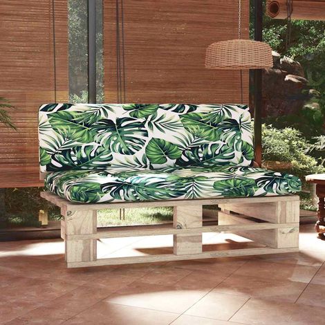 Canapé central palette de jardin-Salon de jardin Sofa extérieur bois de pin imprégné 461800 (1/5)