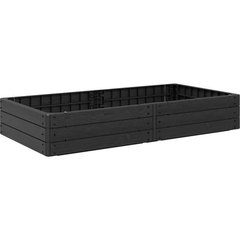 Cama elevada Negro 151 x 75,5 x 25 cm PP vidaXL (1/5)