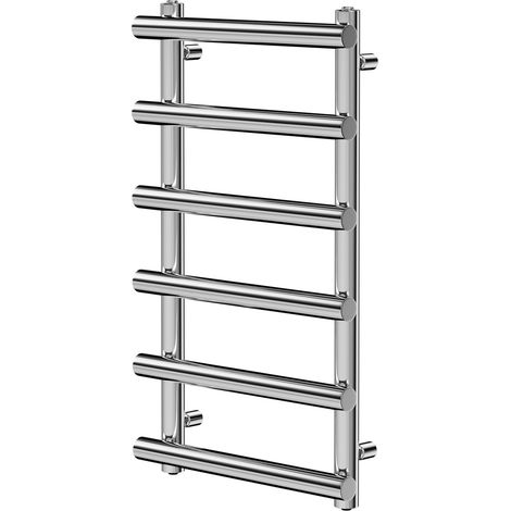 Finley Chrome 850mm x 500mm Designer Heated Towel Rail (1/5)