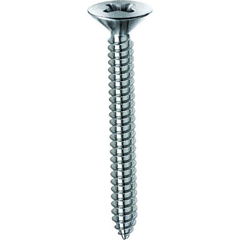 Vite autofilettante testa svasata piana 3,5x38mm zincata. Prezzo per 100 pezzi. (1/2)
